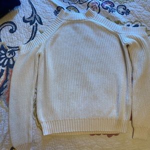 Off White Off the Shoulder Sweater